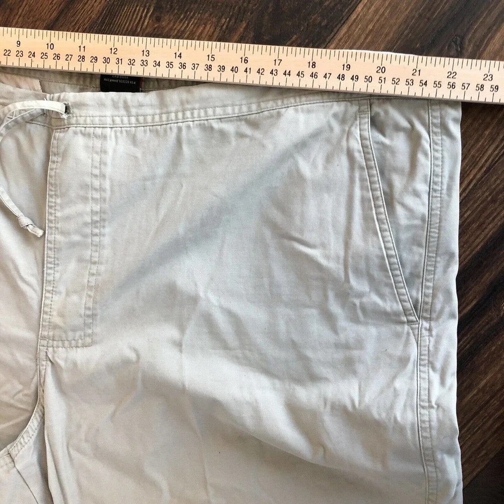 Vintage Nike Tan Khaki Pants Draw String Pockets XL Late 90s Athletic Leisure￼